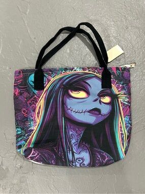 Nightmare Before Christmas Graphic Tote with Black Handles